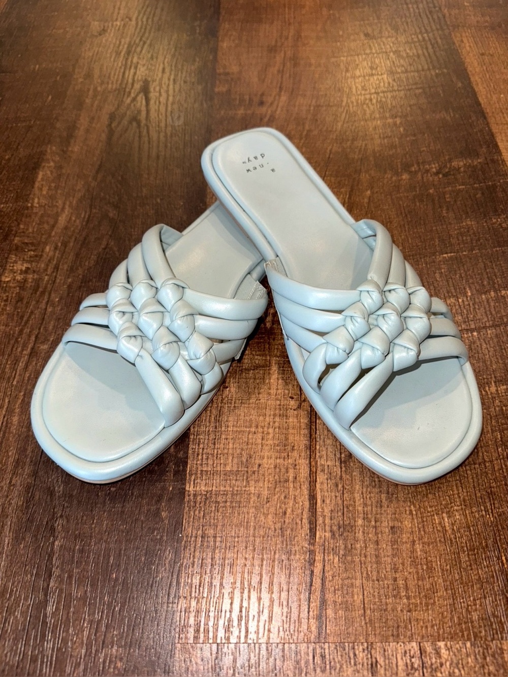 Women's Mint braided knot Slide Sandals